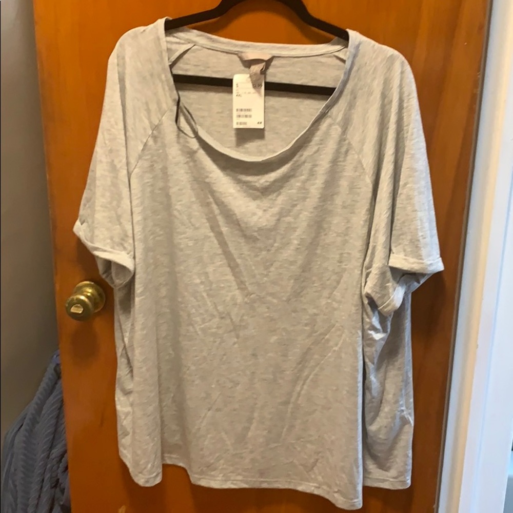 Grey cuffed sleeve shirt NEVER WORN